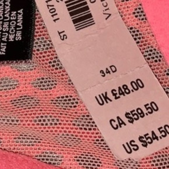 VICTORIA'S SECRET "Very Sexy" After Dark Lightly Lined Plunge Bra NWOT! 32D - Picture 16 of 16